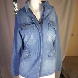 Aime Leon Dore Blue Jean Jacket Classic Design